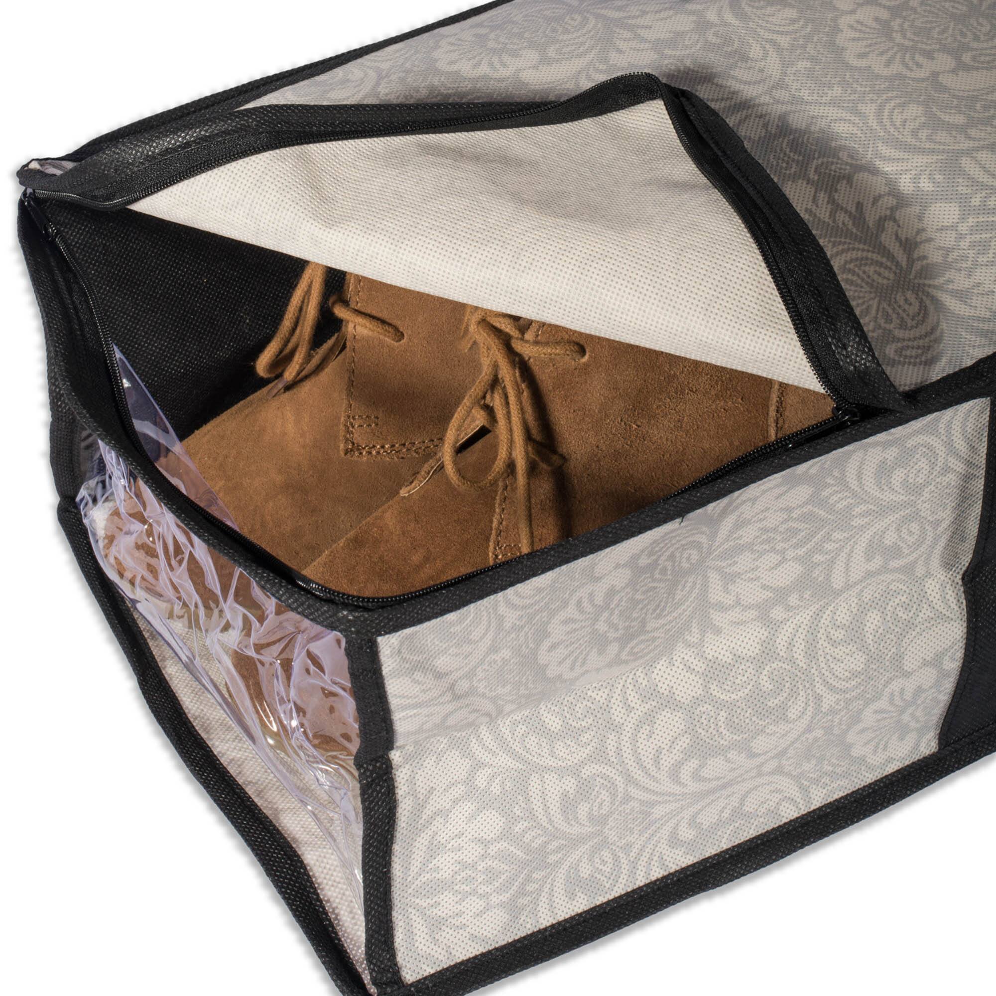 DII® Damask Under-The-Bed Shoes Soft Storage Set, 2ct.